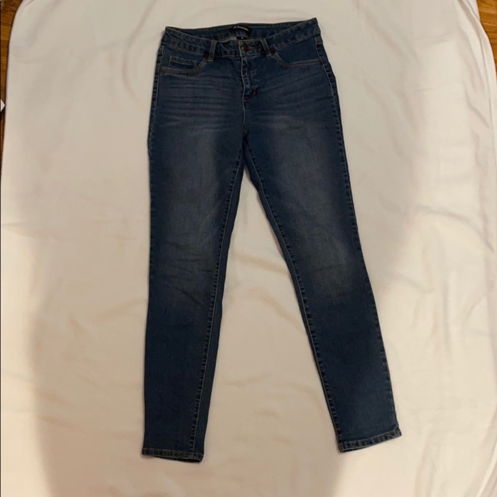 High Rise Ankle Skinny Jeans